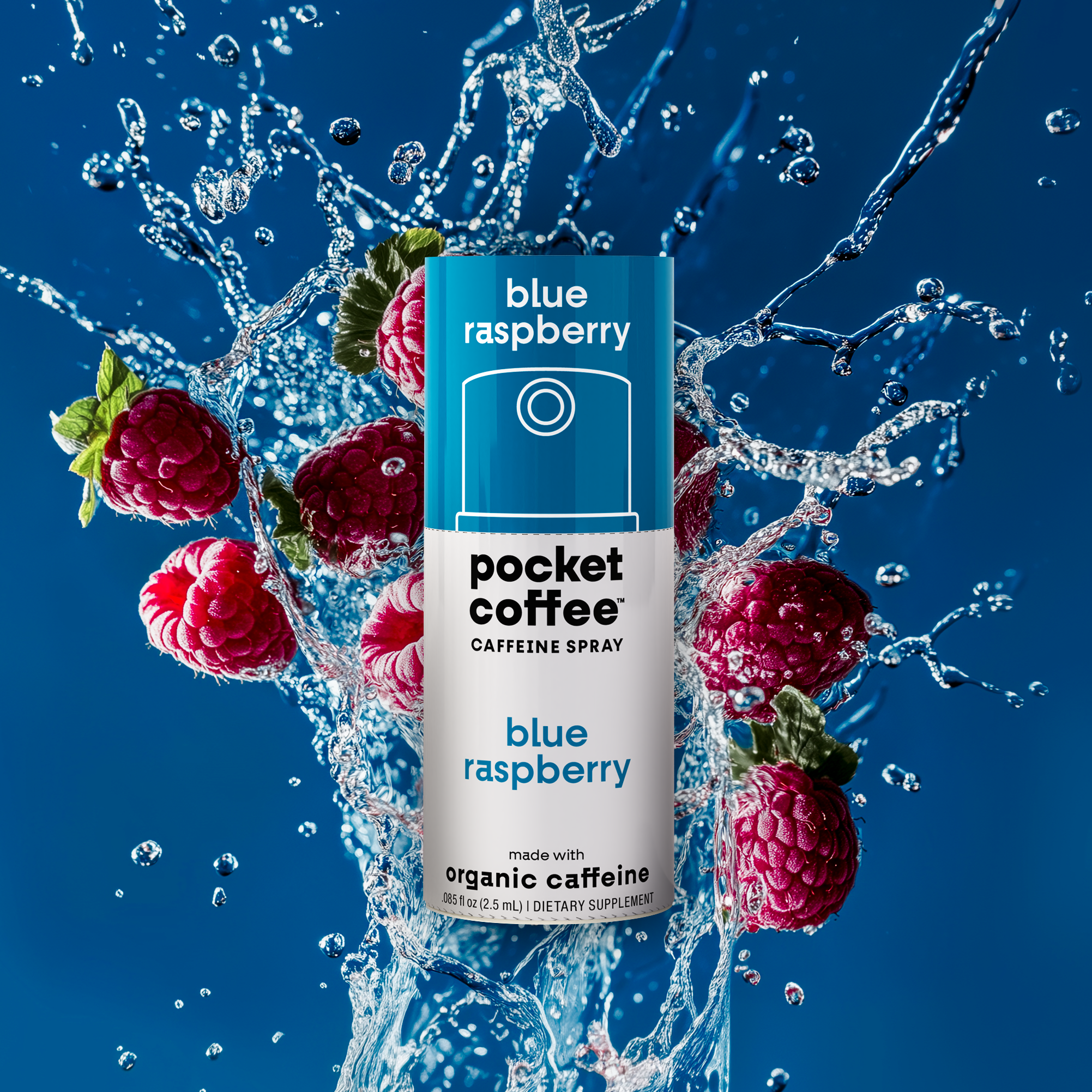 Pocket Coffee Caffeine Spray- Blue Raspberry