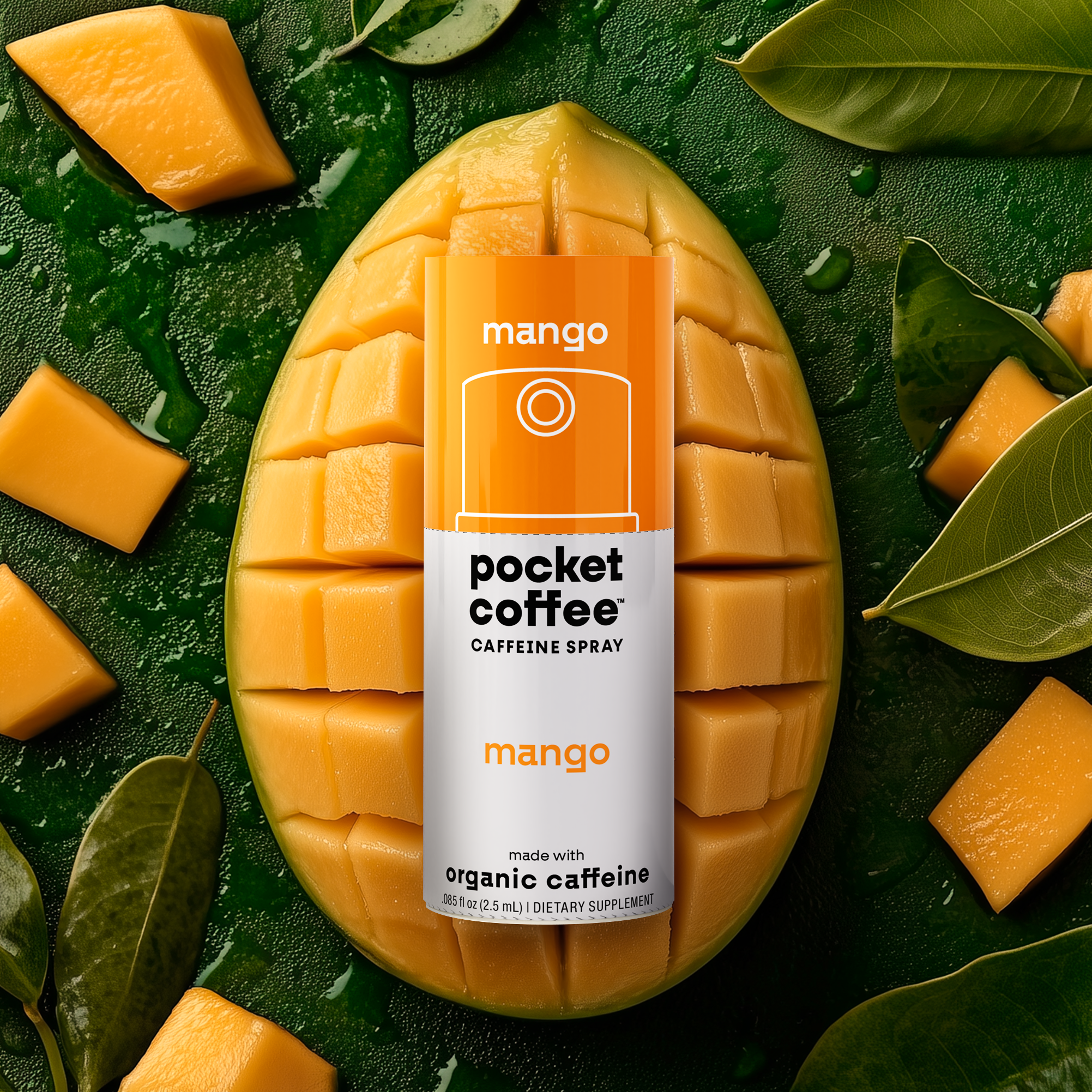 Pocket Coffee Caffeine Spray- Mango